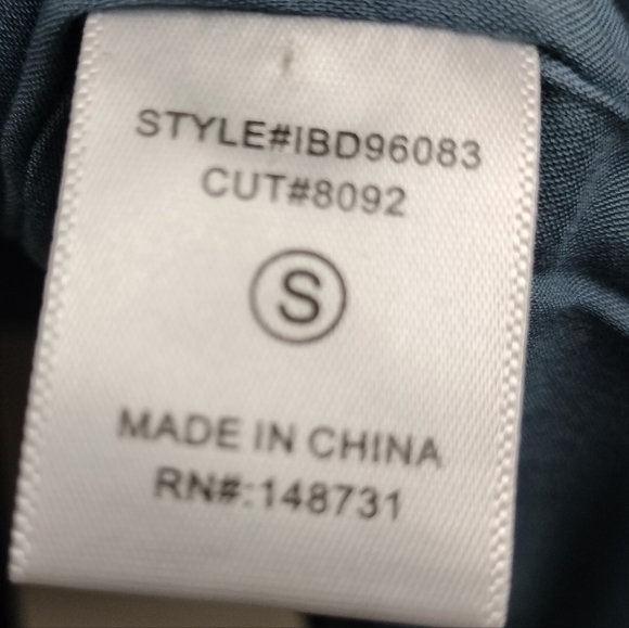 NWT My-Kim Collection The Blake Longsleeve Wrap Dress in Dusty Blue Sz. S - Picture 12 of 13